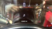 Vehicle dashboard display showing 0 MPH, range 145 mi, odometer 123,620 mi, time 11:55, gear in Park (P).