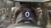 Digital car instrument cluster: speedometer reads 0 mph, odometer 124,049 mi, outside temp 46°F, gear in P, with RPM and fuel gauges visible.