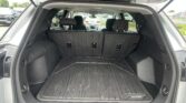 Open SUV cargo area with third-row seats folded down and a textured cargo mat, ready for storage in a Chevrolet Equinoxport vehicle?