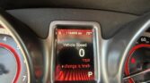 Car dashboard: digital display shows 0 mph, odometer 116,999 miles, outside temp 72°F, gear in Park (P).