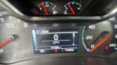 Instrument cluster with a digital speed readout showing 0 mph, analog tachometer and gauges, and an odometer reading 107,256 miles; gear indicator shows PRNDM.