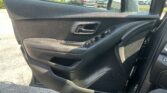 Interior of a car door panel showing the window controls, door handle, and speaker area on the front passenger side
